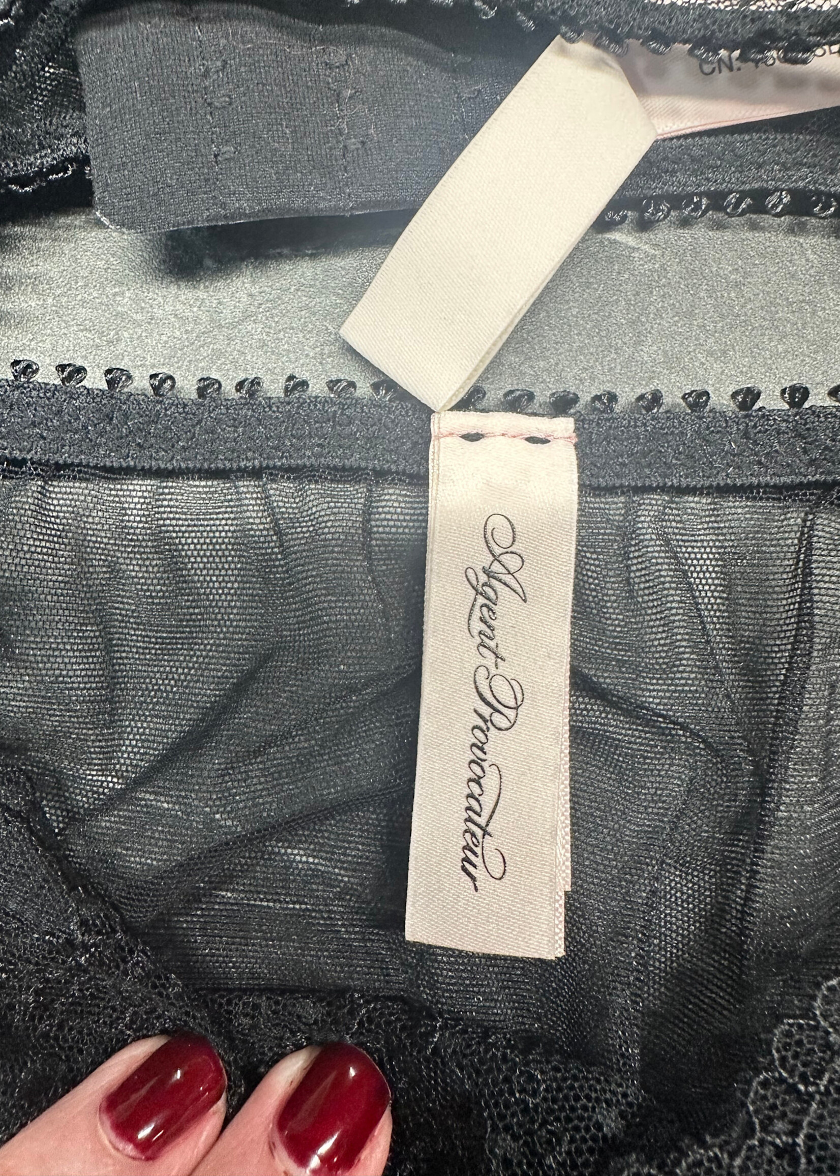 Agent Provocateur Black Lace 3 Piece Set S/32D