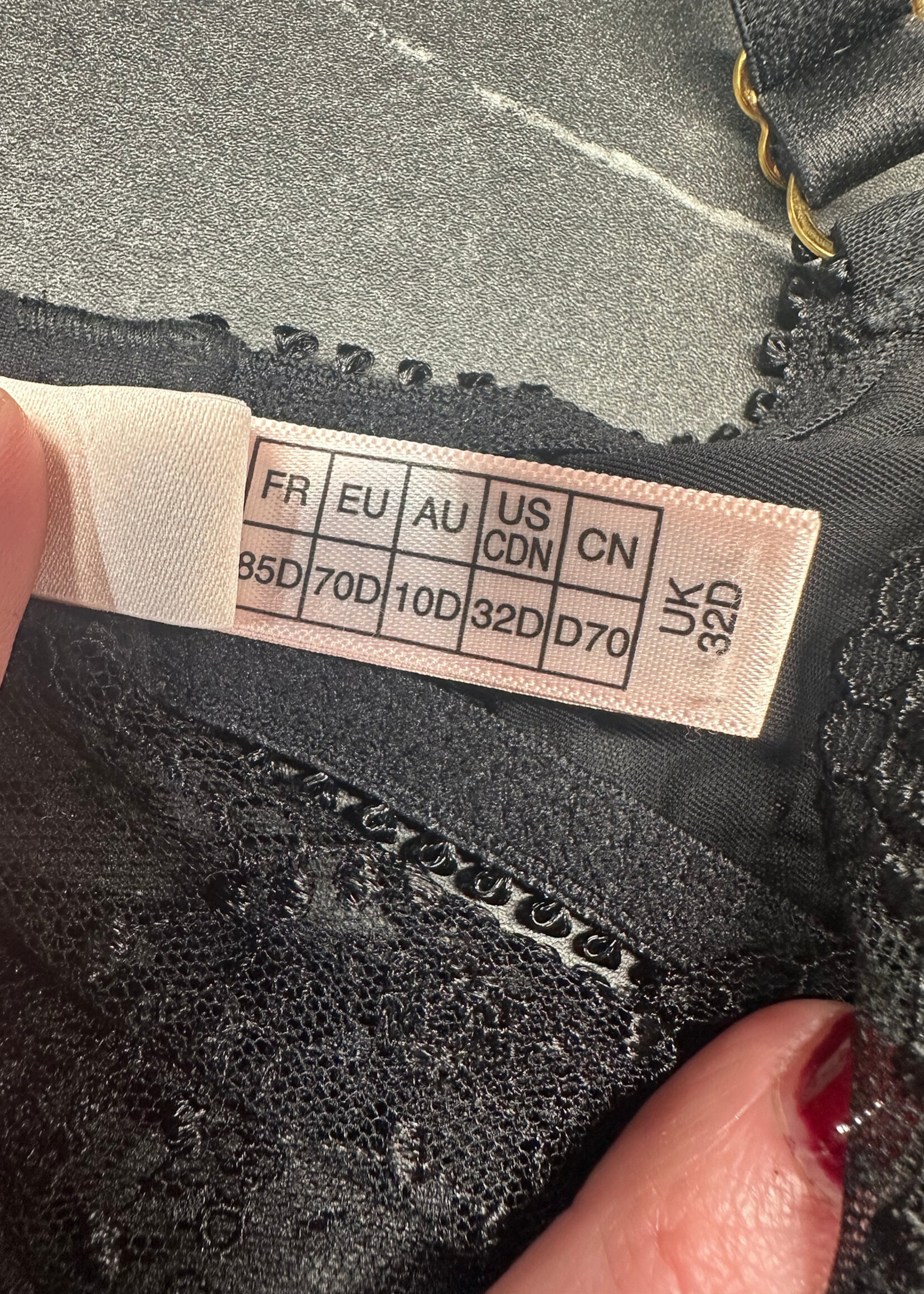 Agent Provocateur Black Lace 3 Piece Set S/32D