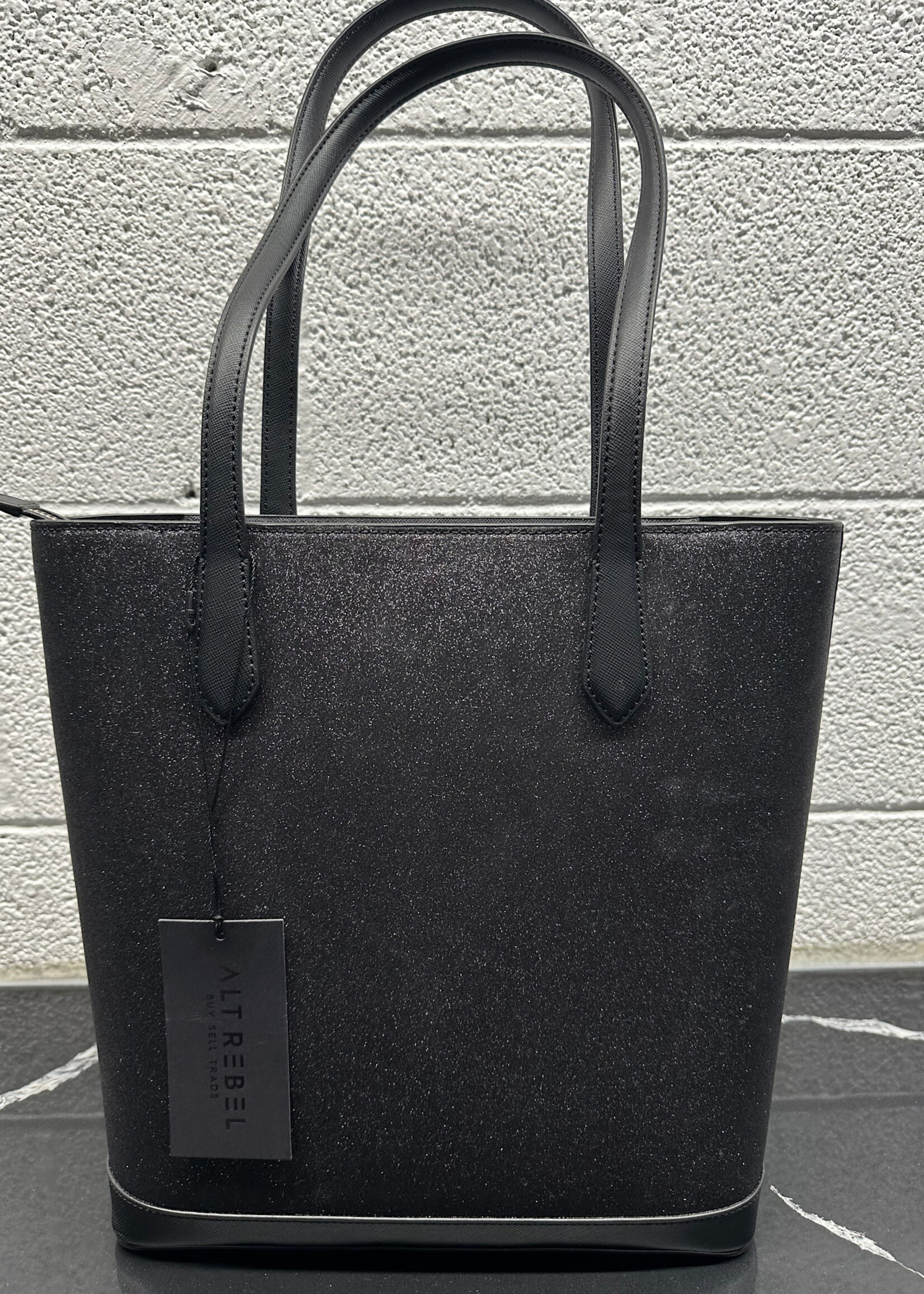 NWT KATE SPADE BLACK SPARKLE BAG OS