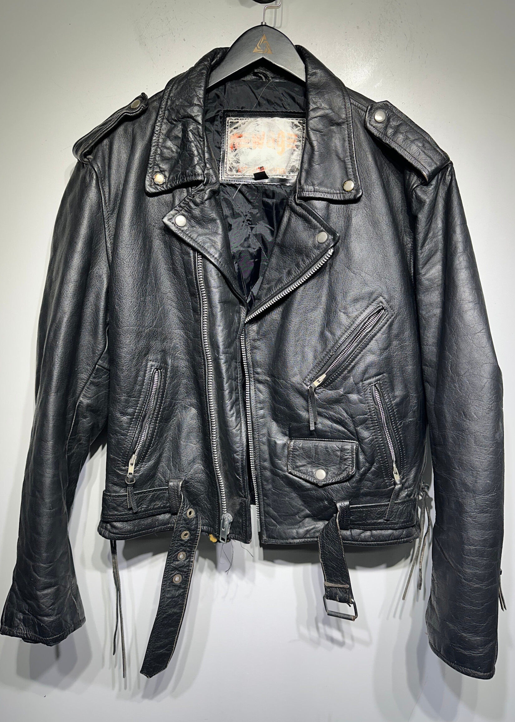 New Age Vintage Harley Biker Jacket Masc L AS IS