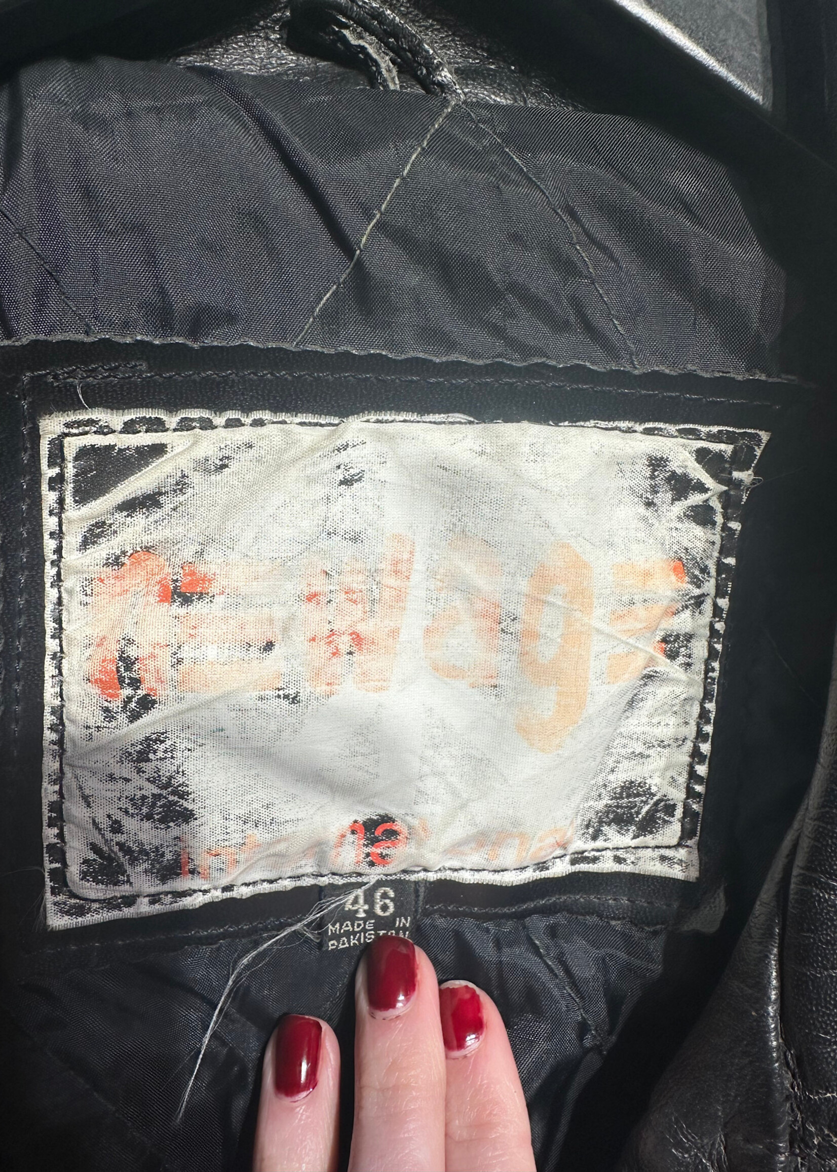 New Age Vintage Harley Biker Jacket Masc L AS IS