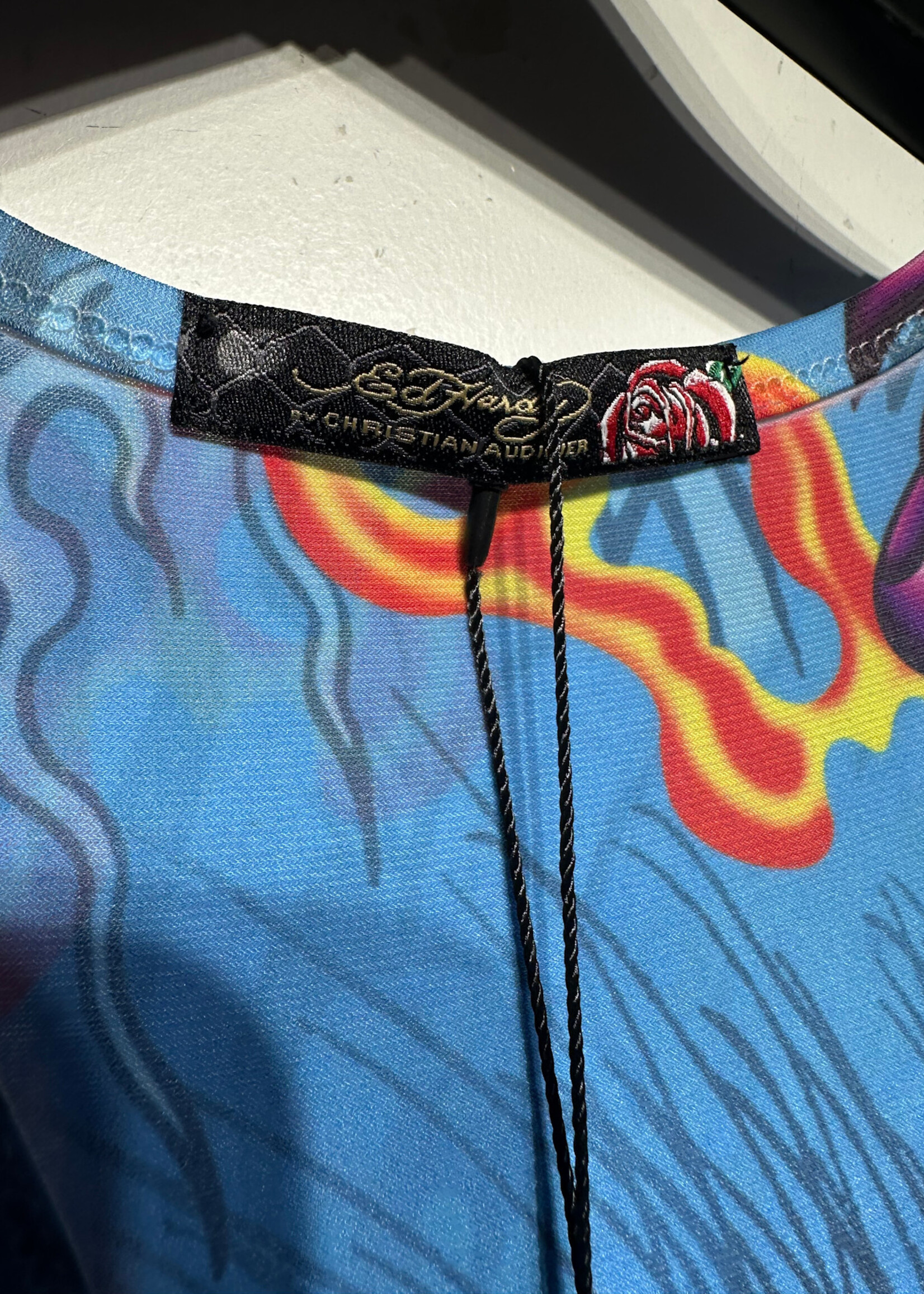 Ed Hardy Y2K Blue AOP Tank L