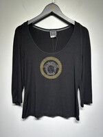 Versace Jeans Couture Black Medusa 3/4 Top Fem L
