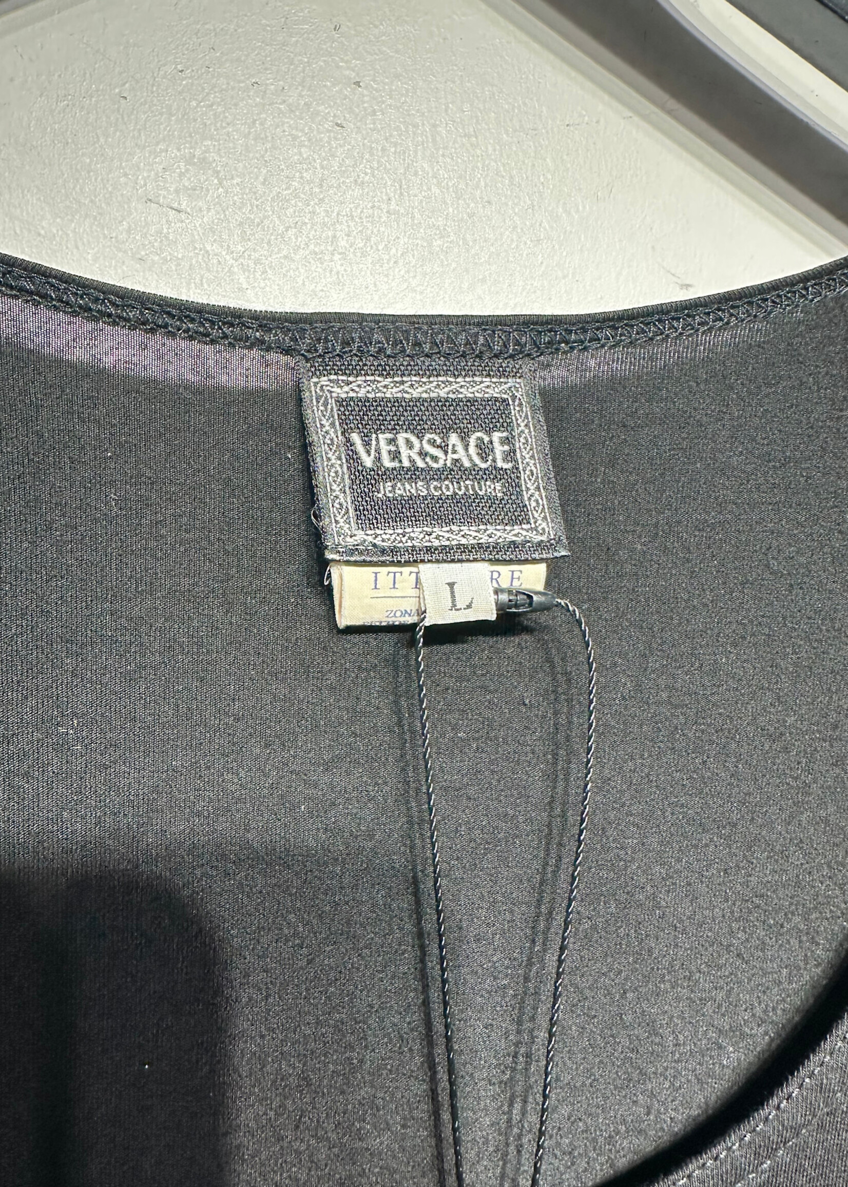 Versace Jeans Couture Black Medusa 3/4 Top Fem L