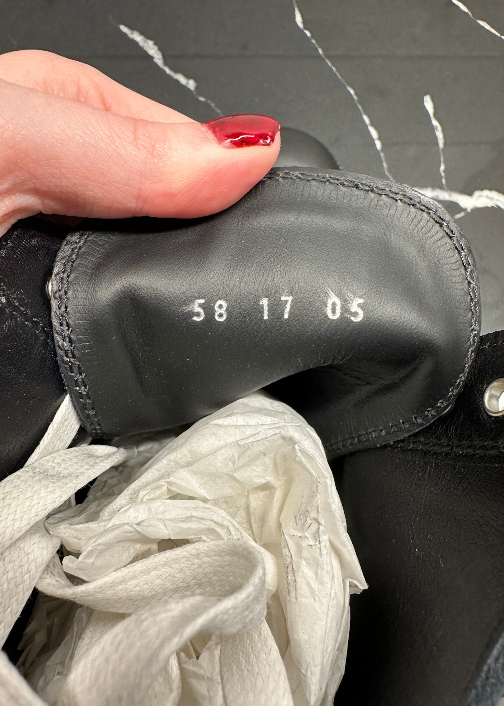 Loewe Contrast Stitch Lace Up Boots Fem 8.5 Masc 7