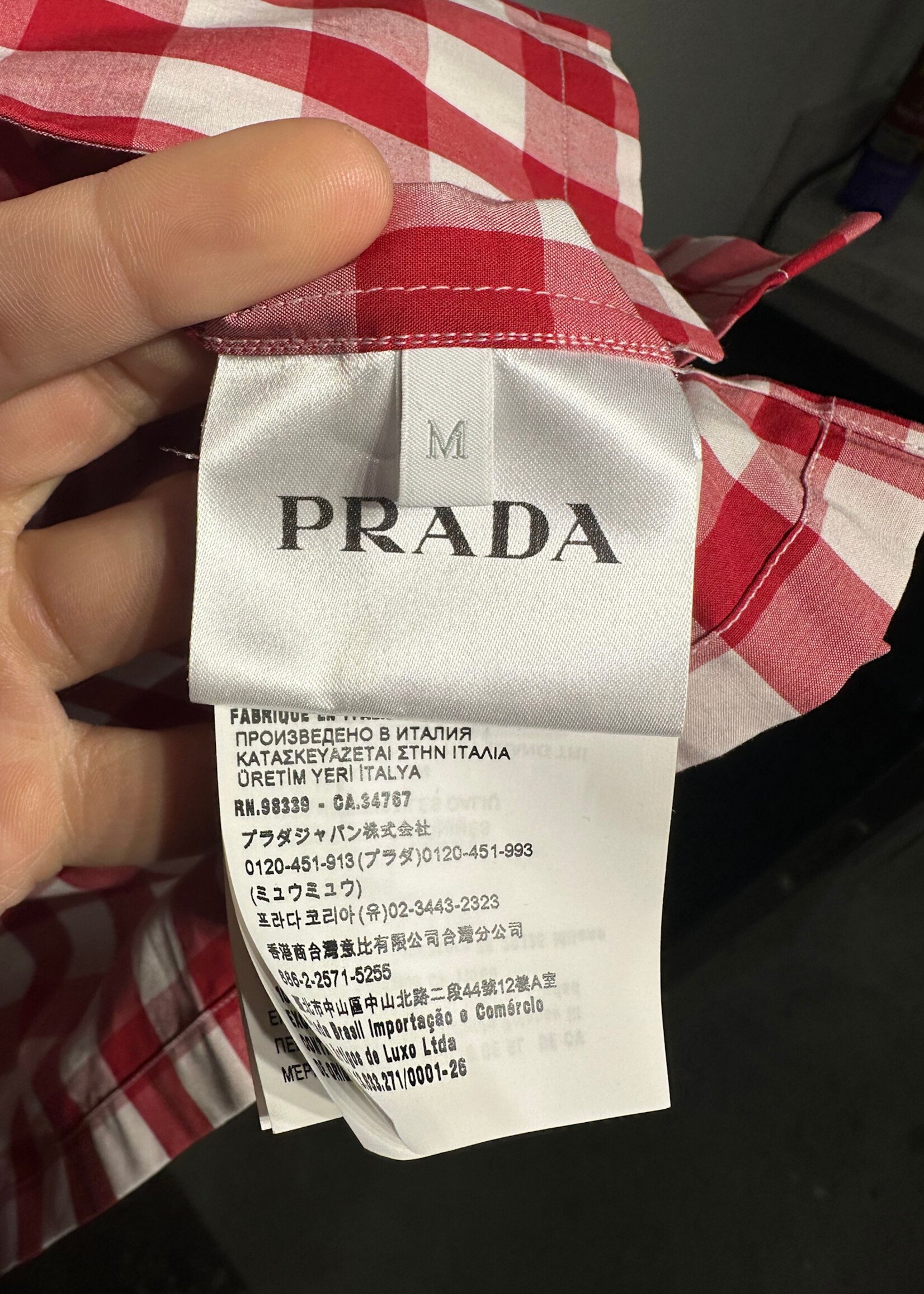 Prada x Raf Simons SS 23 Plaid BU Masc L