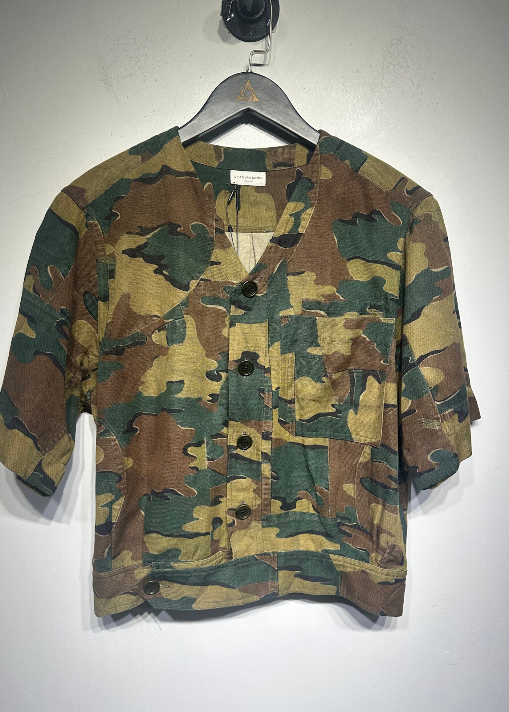 Dries Van Noten Camo Canvas SS BU Masc M
