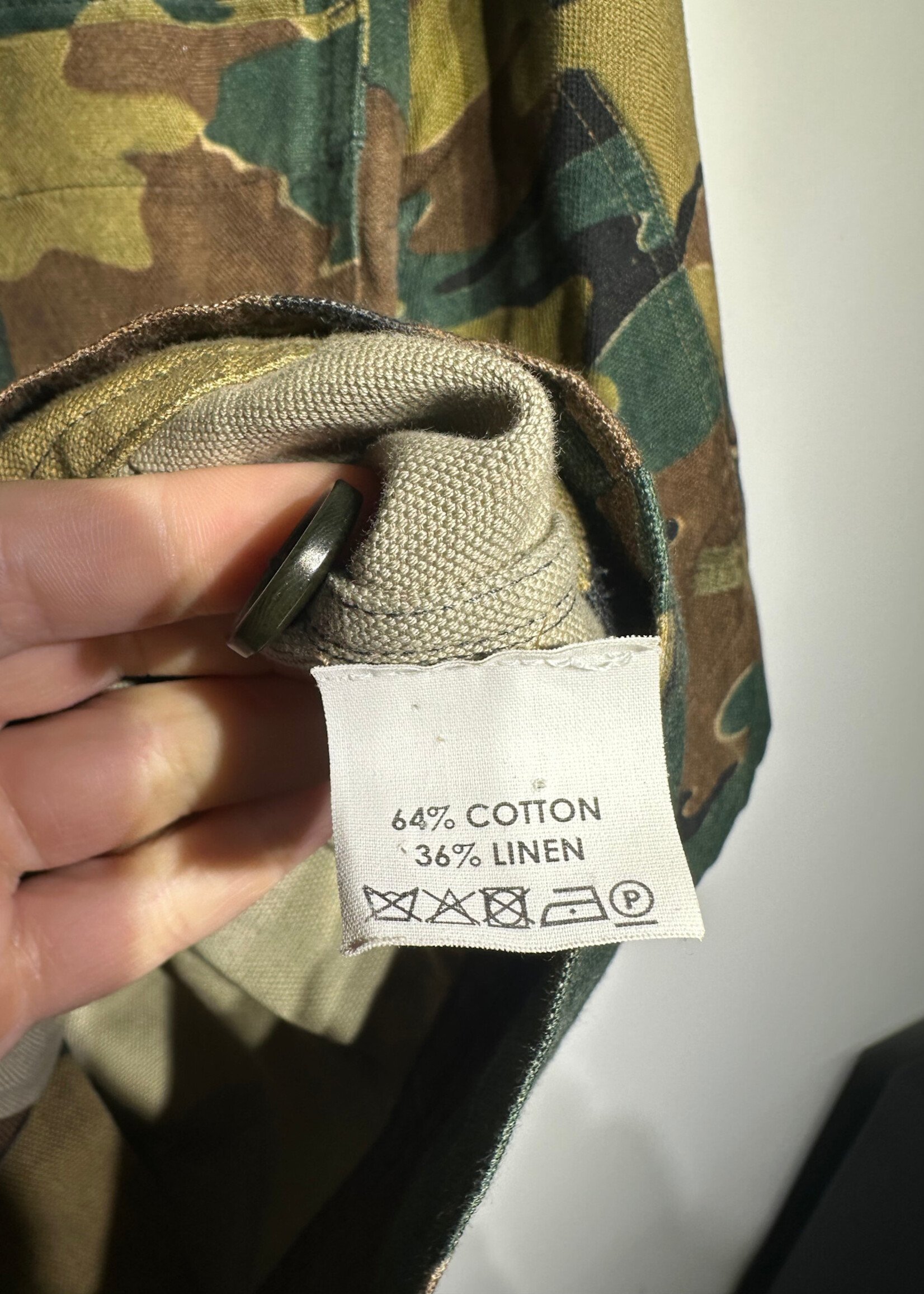 Dries Van Noten Camo Canvas SS BU Masc M