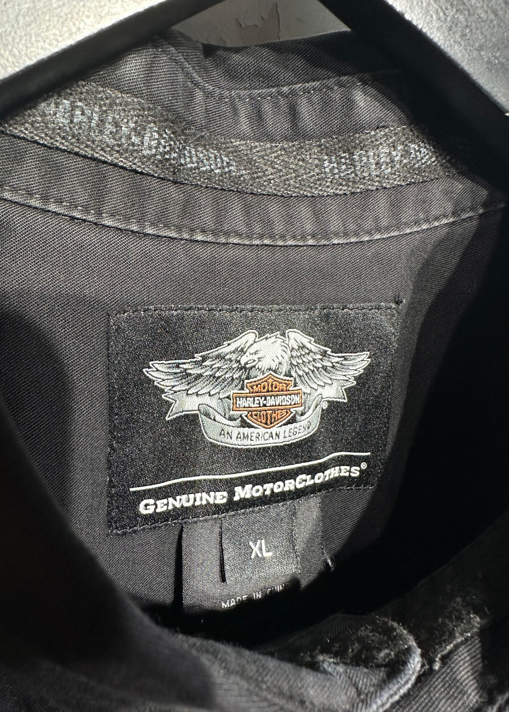 Harley davidson Black Crest Logo B/U Tee Masc XL