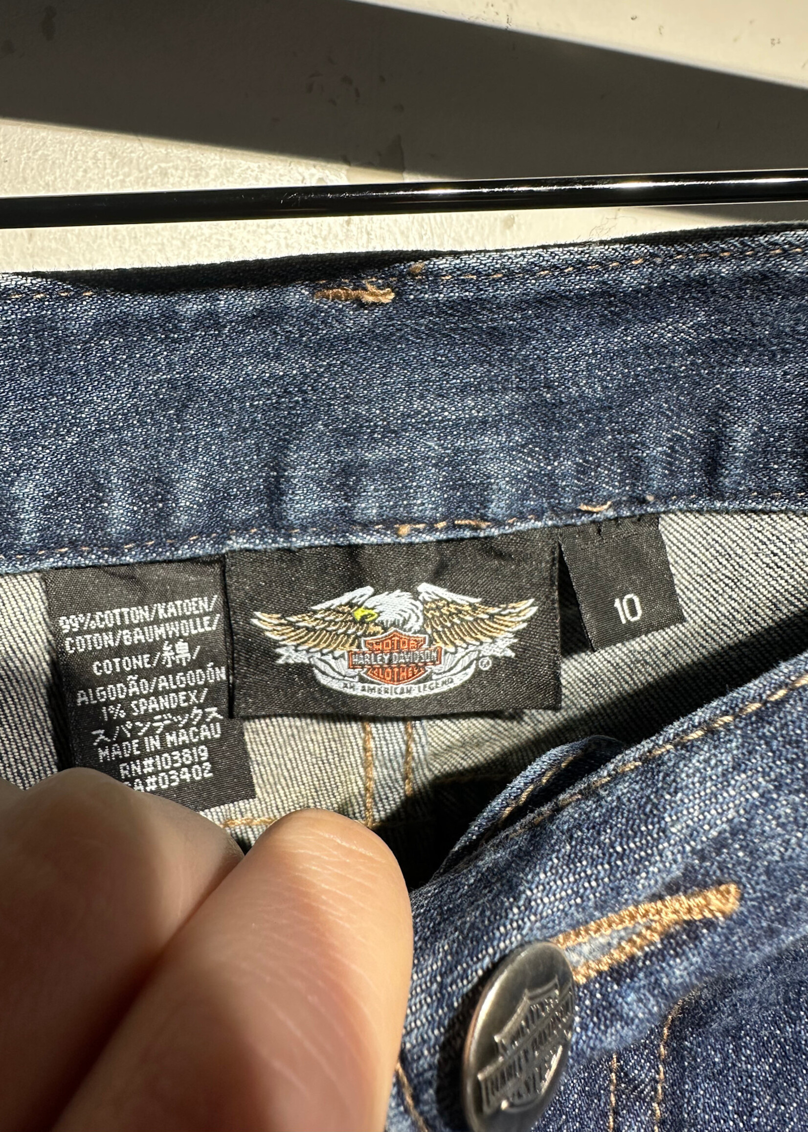 Harley Embroidered Logo Jeans Fem 30