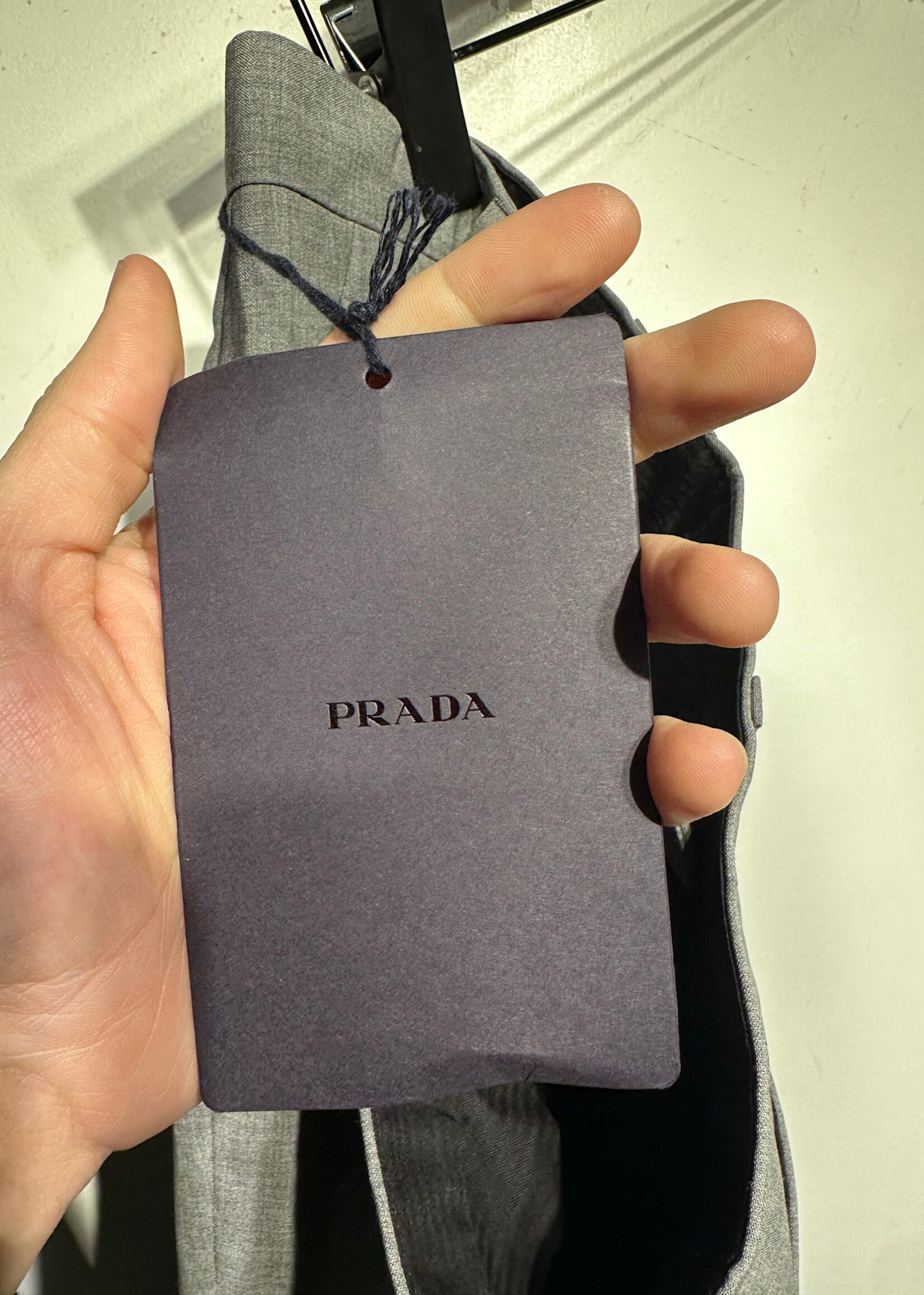 Prada NWT Uniform Gray Trouser Masc 34