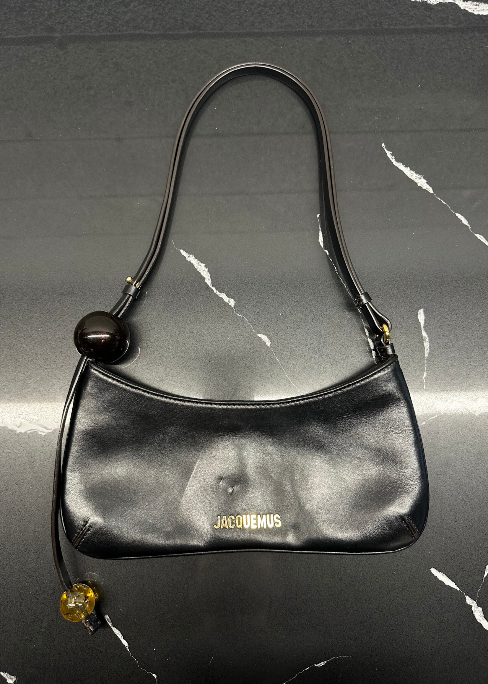 Jacquemus Leather Bisou Perle Purse AS IS OS