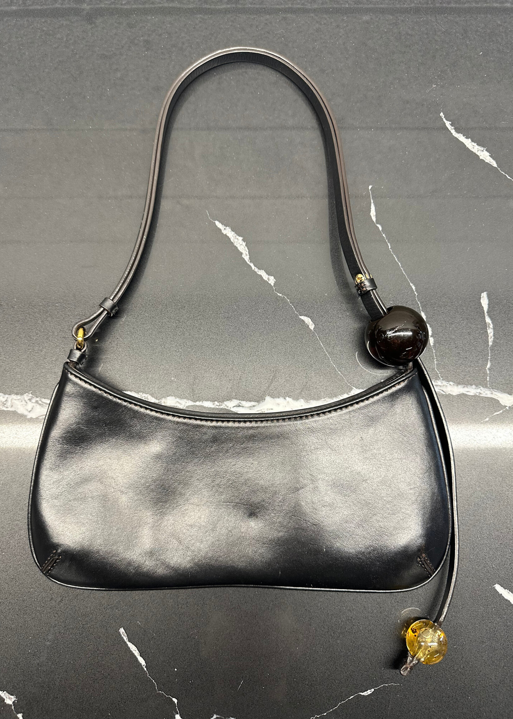 Jacquemus Leather Bisou Perle Purse AS IS OS