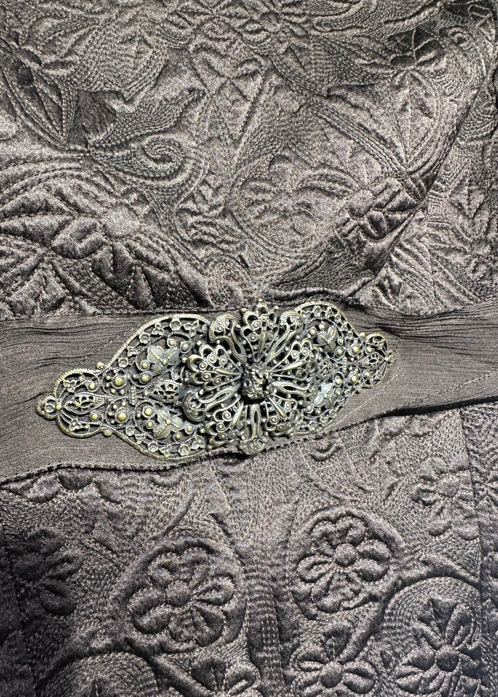 NWT Elie Tahari Brown Belted Corset L