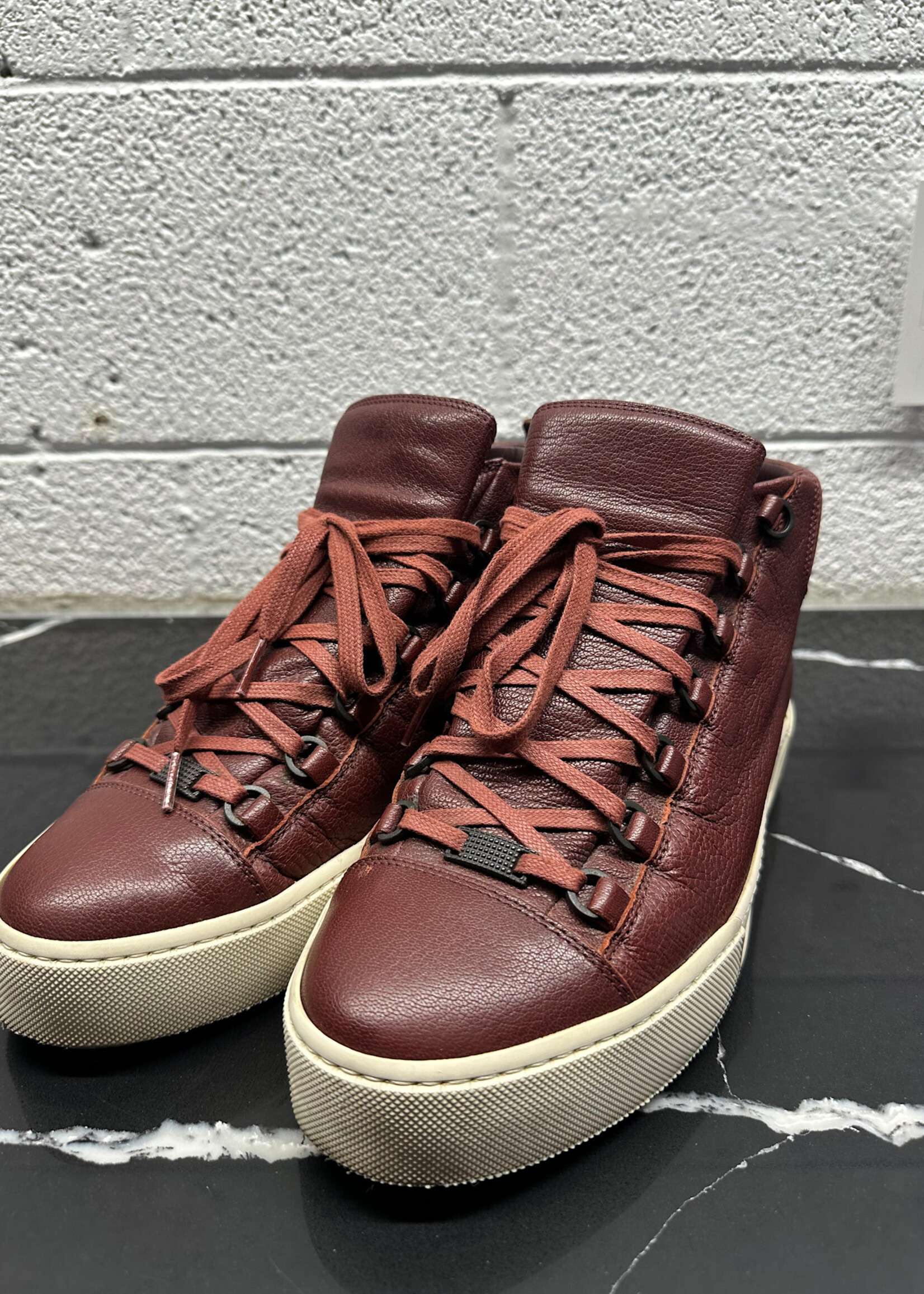 Balenciaga Red Arena High Top Sneakers 43/Fits 11