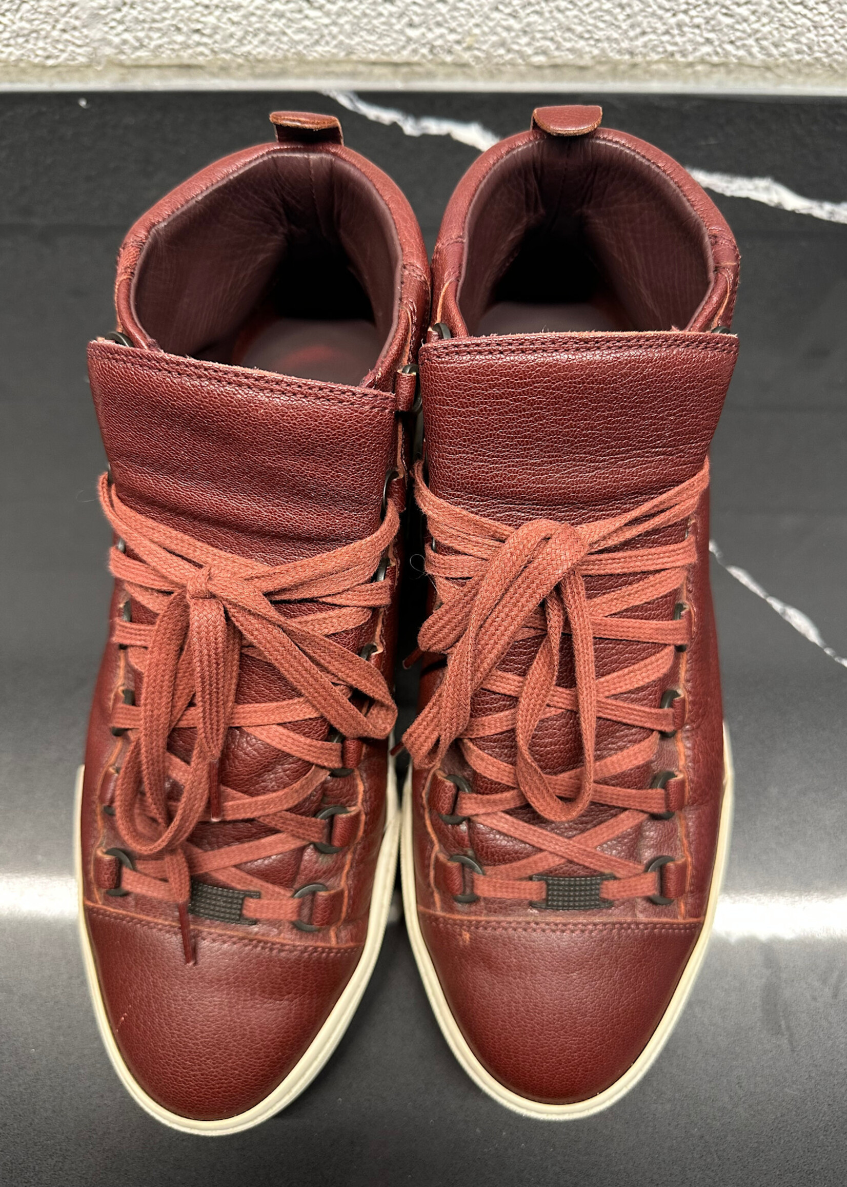Balenciaga Red Arena High Top Sneakers 43/Fits 11