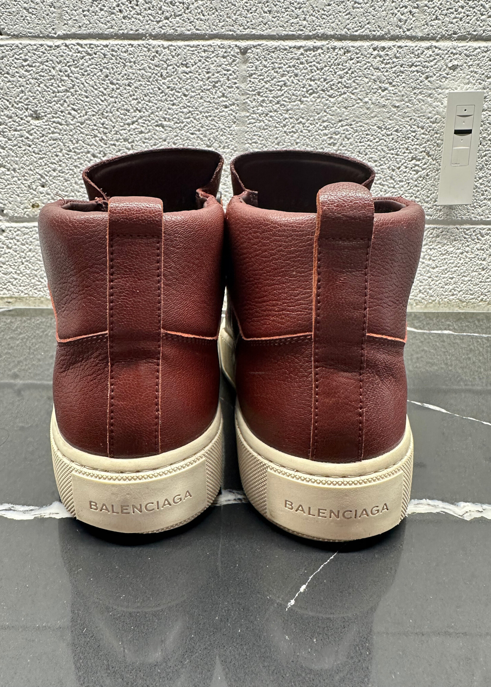 Balenciaga Red Arena High Top Sneakers 43/Fits 11