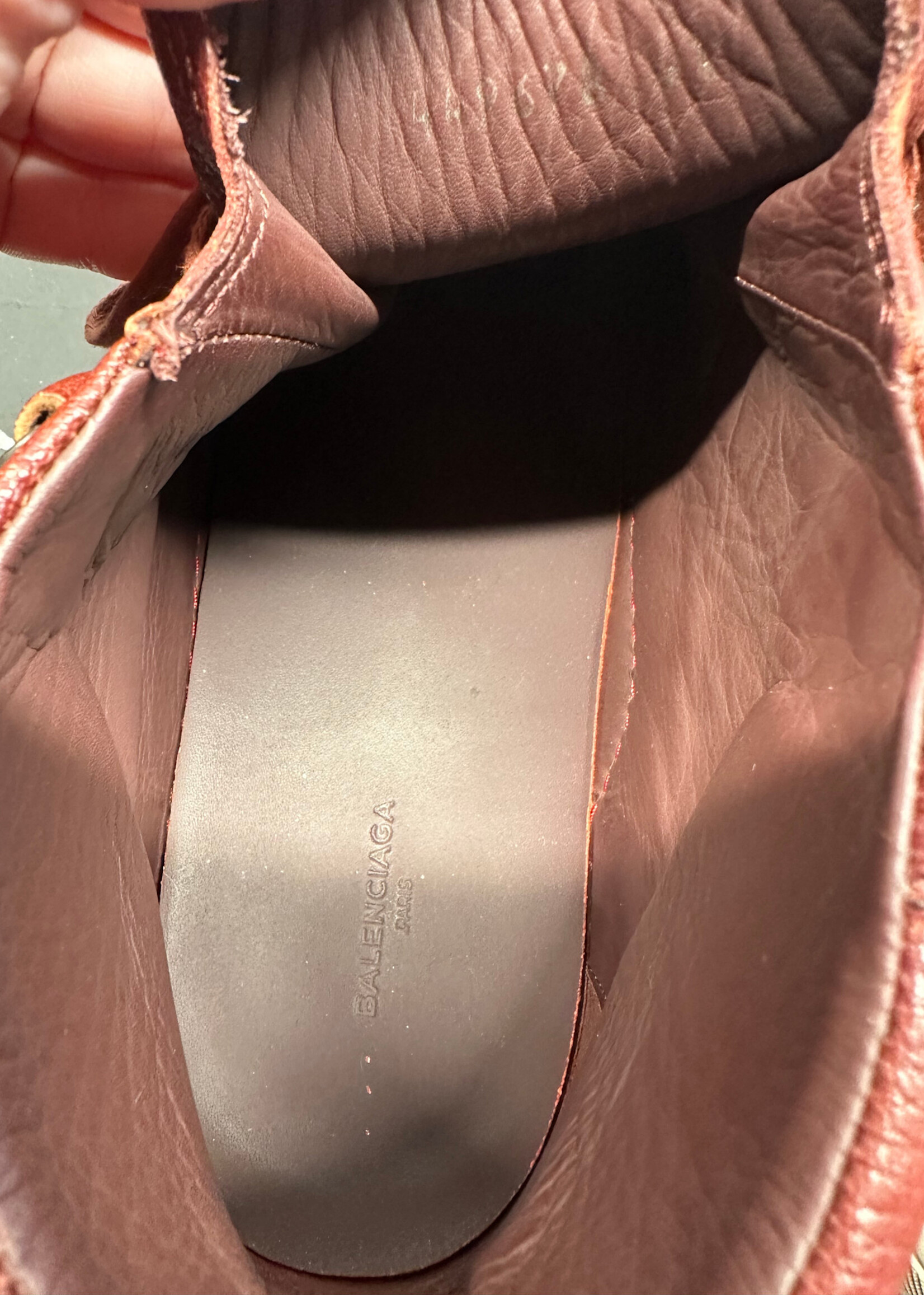 Balenciaga Red Arena High Top Sneakers 43/Fits 11