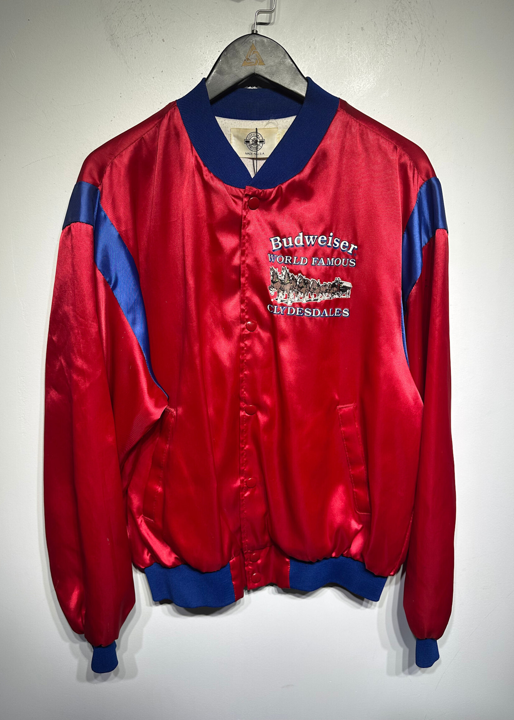 Budweiser Vintage Red Jacket M As Is
