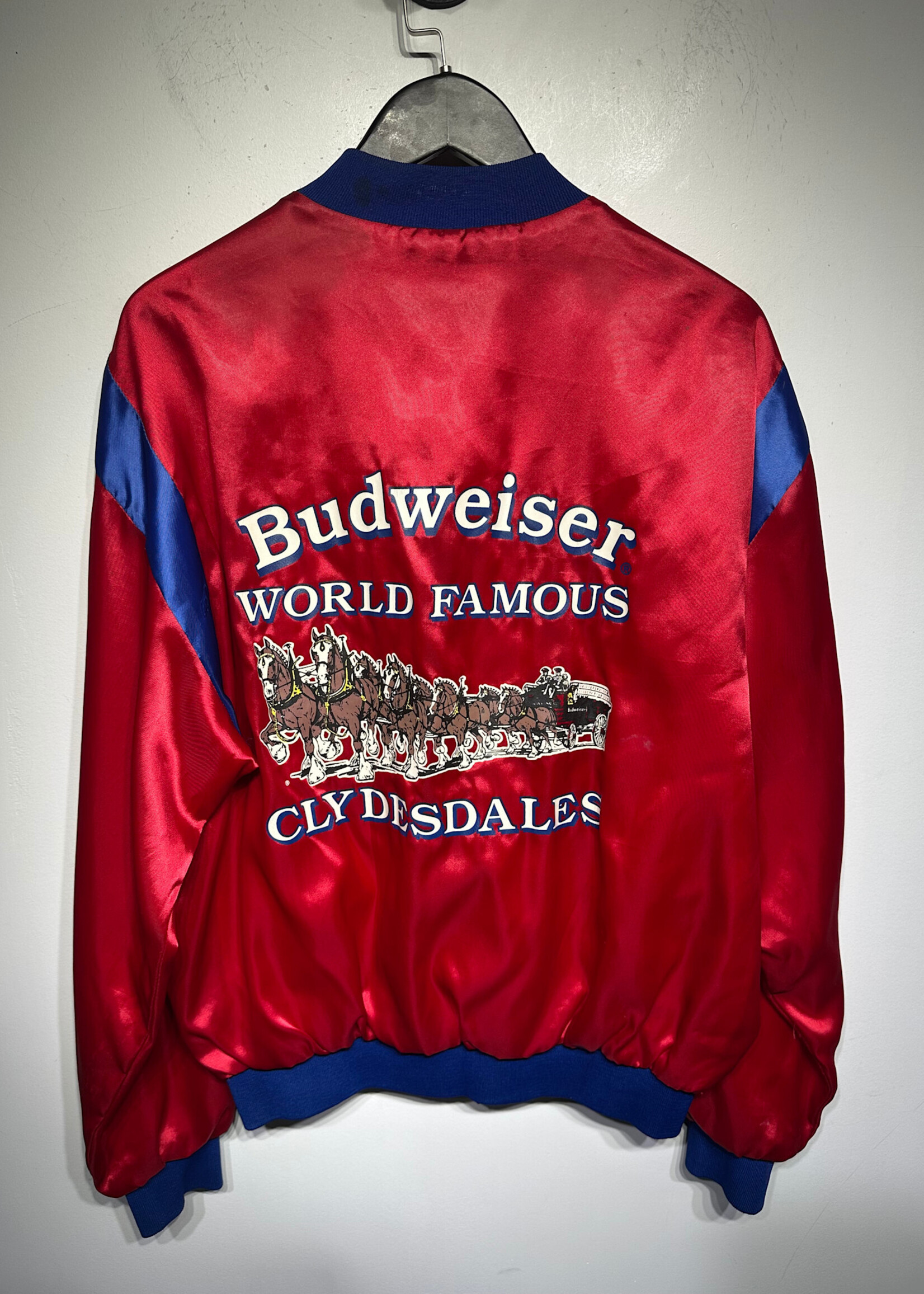 Budweiser Vintage Red Jacket M As Is