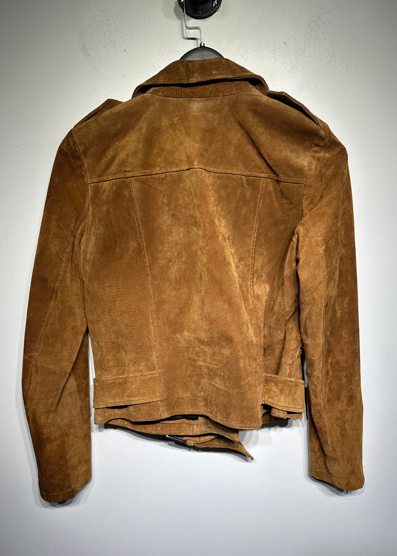 BAGATELLE NYC BROWN LEATHER JACKET S