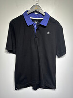 Stussy Black Polo Blue Collar L