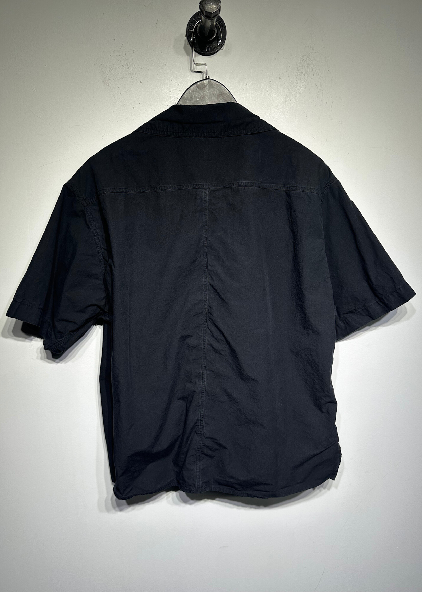 Kenzo Black Front Tie Pocket Shirt Fem L