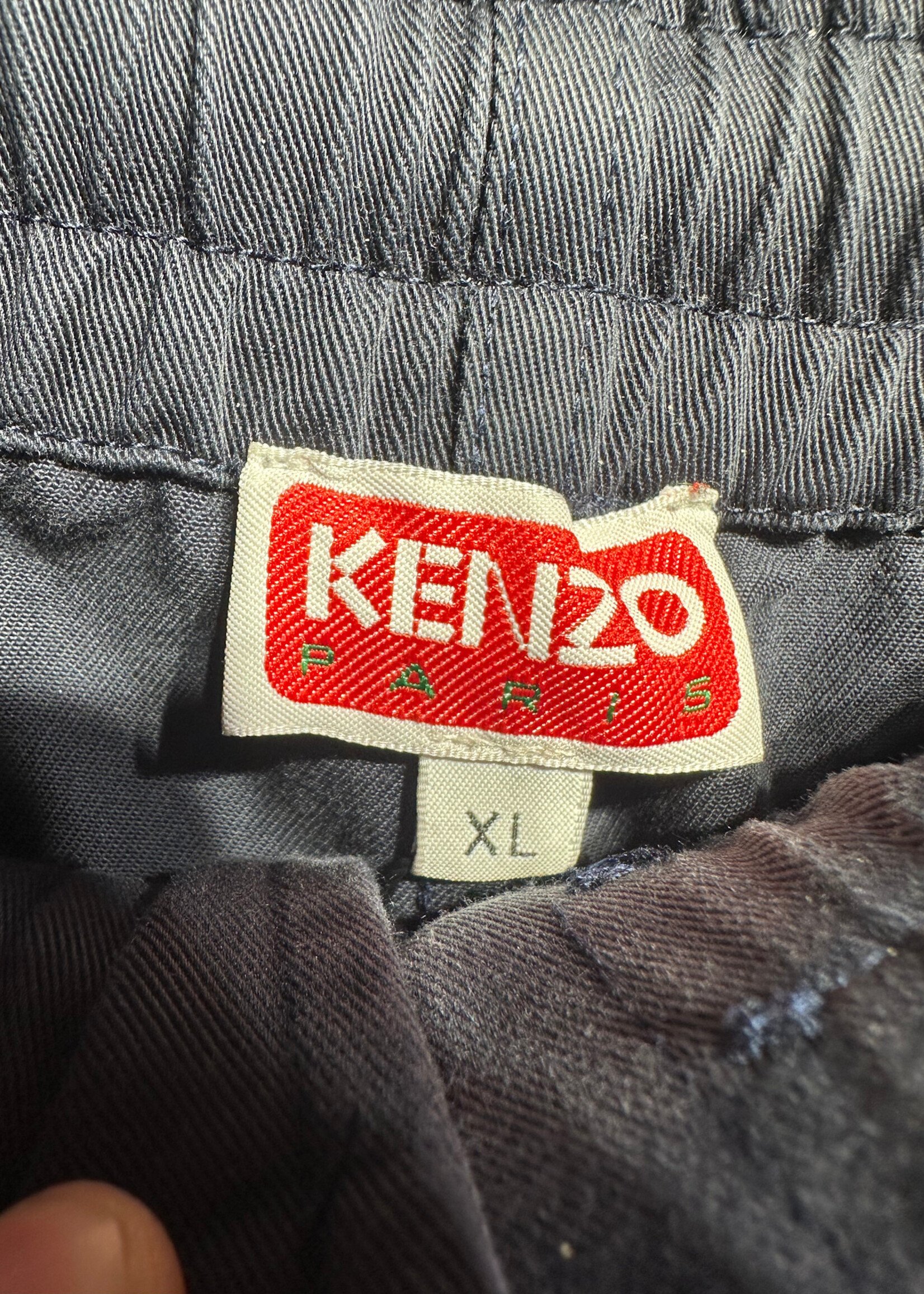 Kenzo Paris Black Small Flower Logo Tee Masc XL