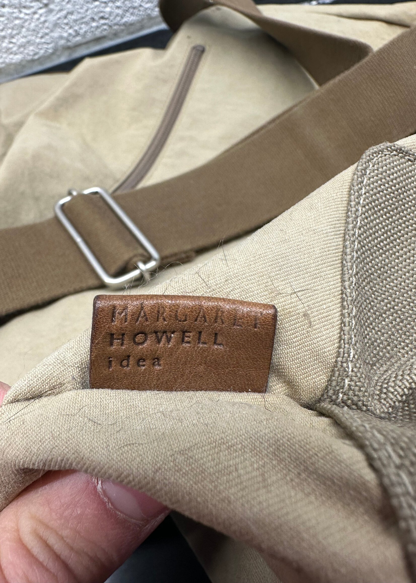 Margaret Howell Tan Canvas Satchel