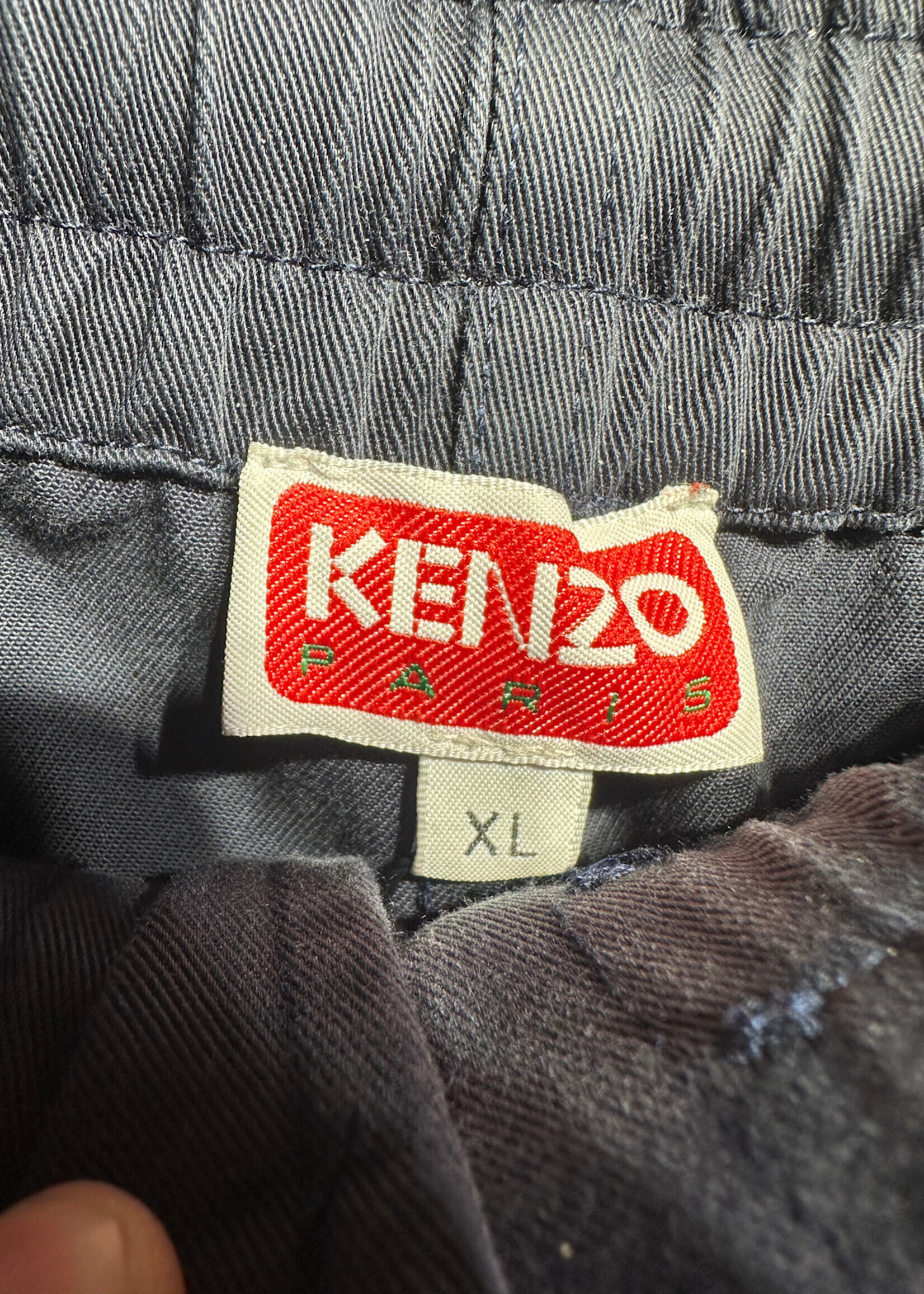 Kenzo Paris Navy Floral Button Cargos Unisex 36"