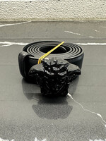 VERSACE BLACK MEDUSA BELT OS