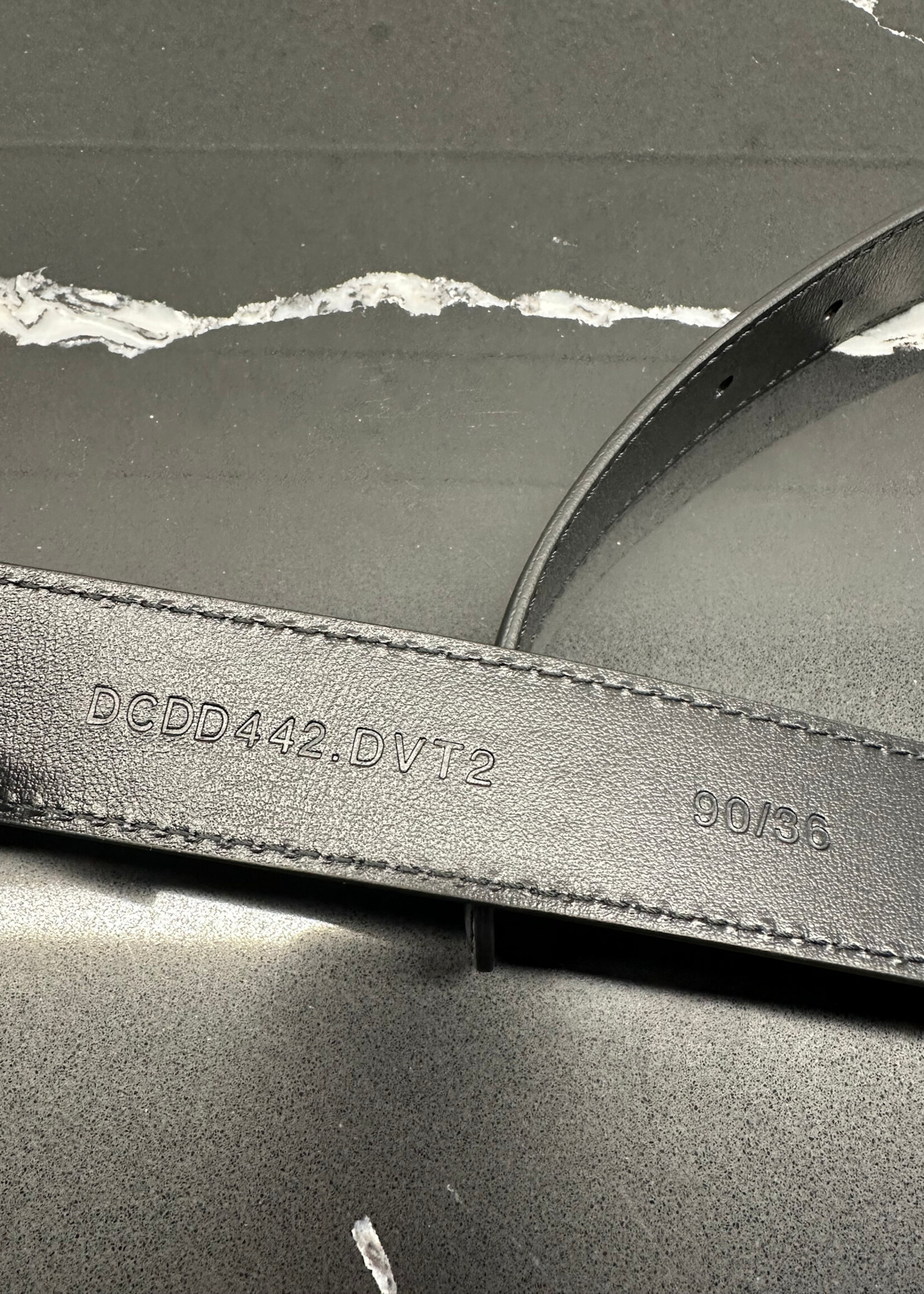 VERSACE BLACK MEDUSA BELT OS