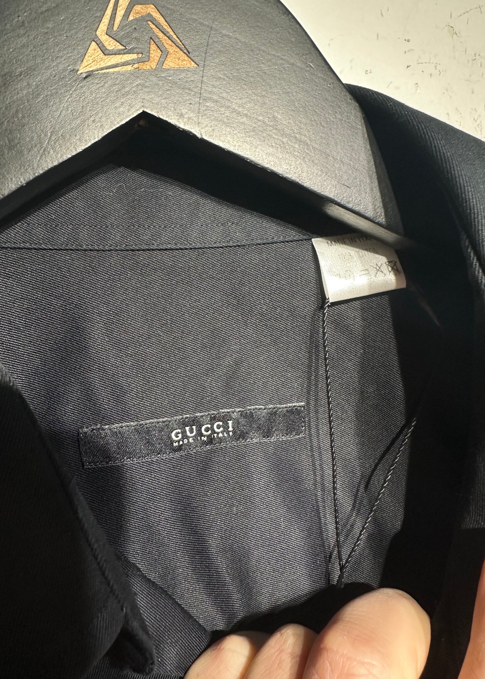 Gucci Black Cotton BU LS Masc 41 L