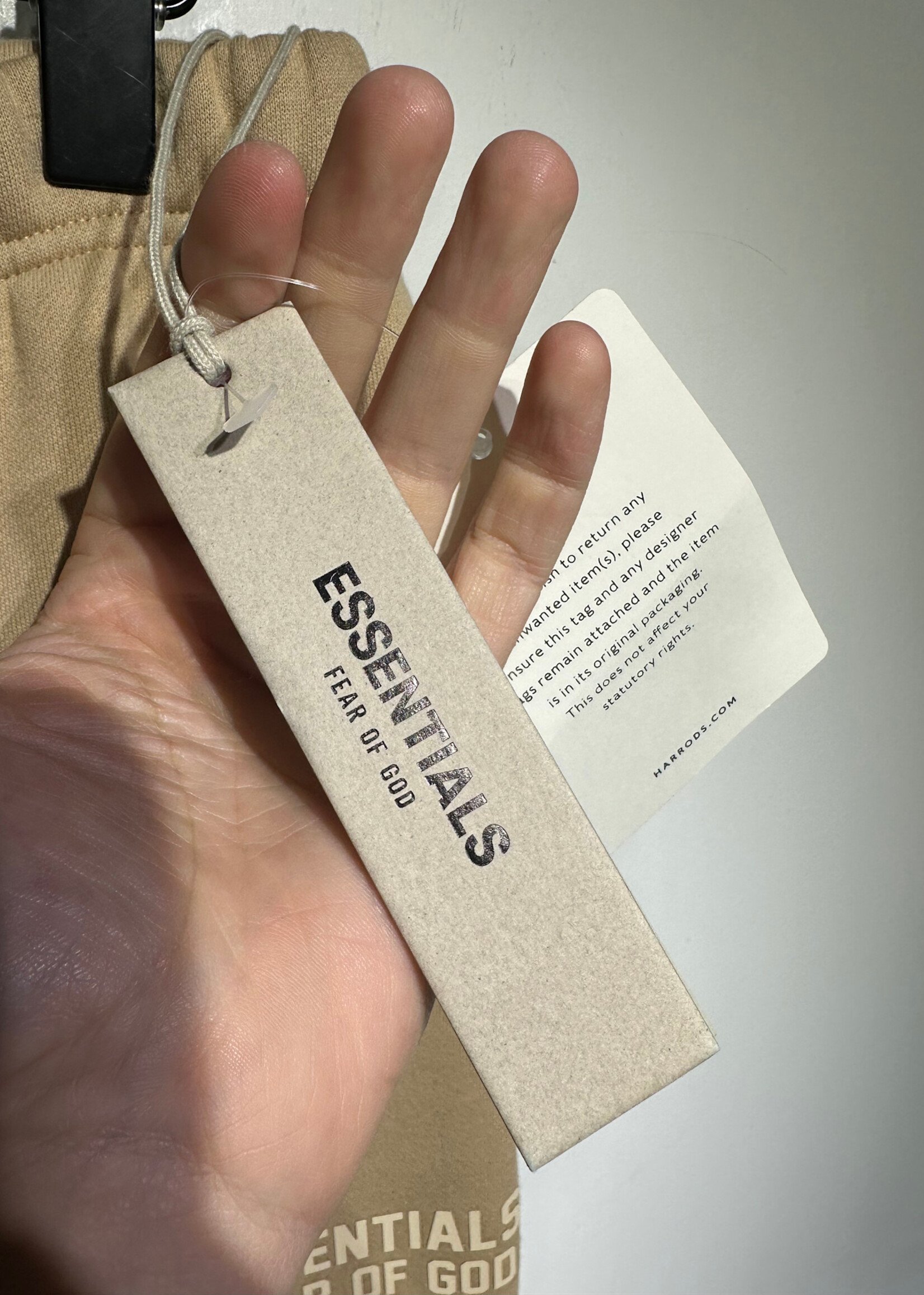 NWT Essentials FOG Tan Joggers Fem S