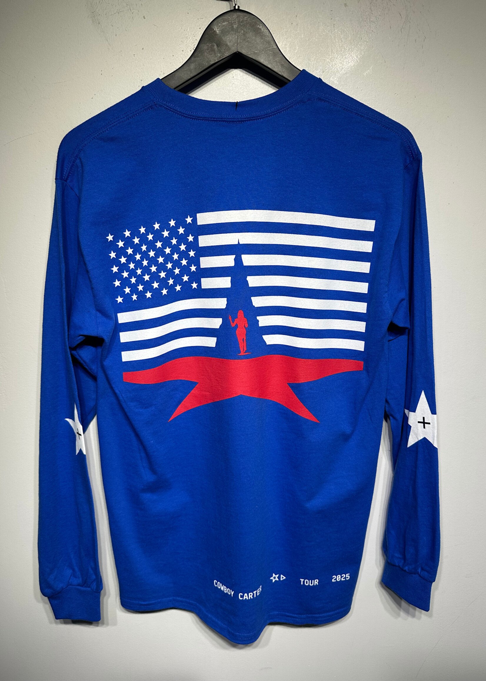 Cowboy Carter Tour Merch Blue LS M