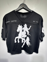Cowboy Carter Beyonce Black Crop Tour Jersey Fem M