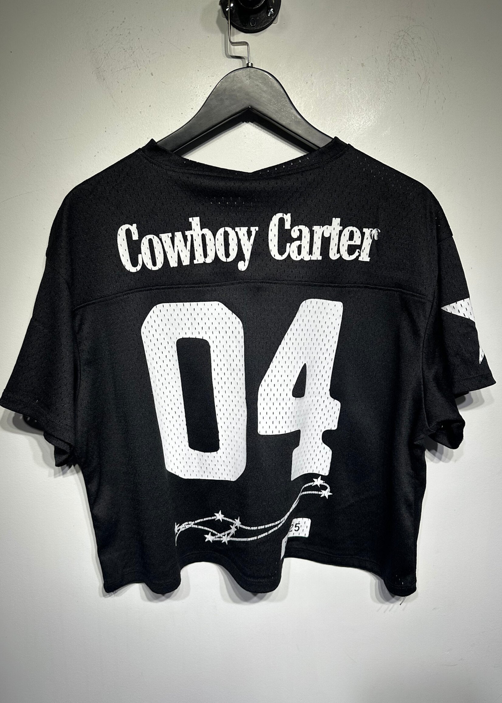 Cowboy Carter Beyonce Black Crop Tour Jersey Fem M