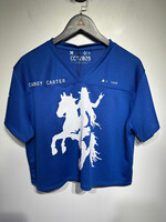 Cowboy Carter Beyonce Blue Crop Tour Jersey Fem M