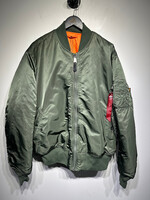 ALPHA INDUSTRIES OLIVE BOMBER JACKET XXL