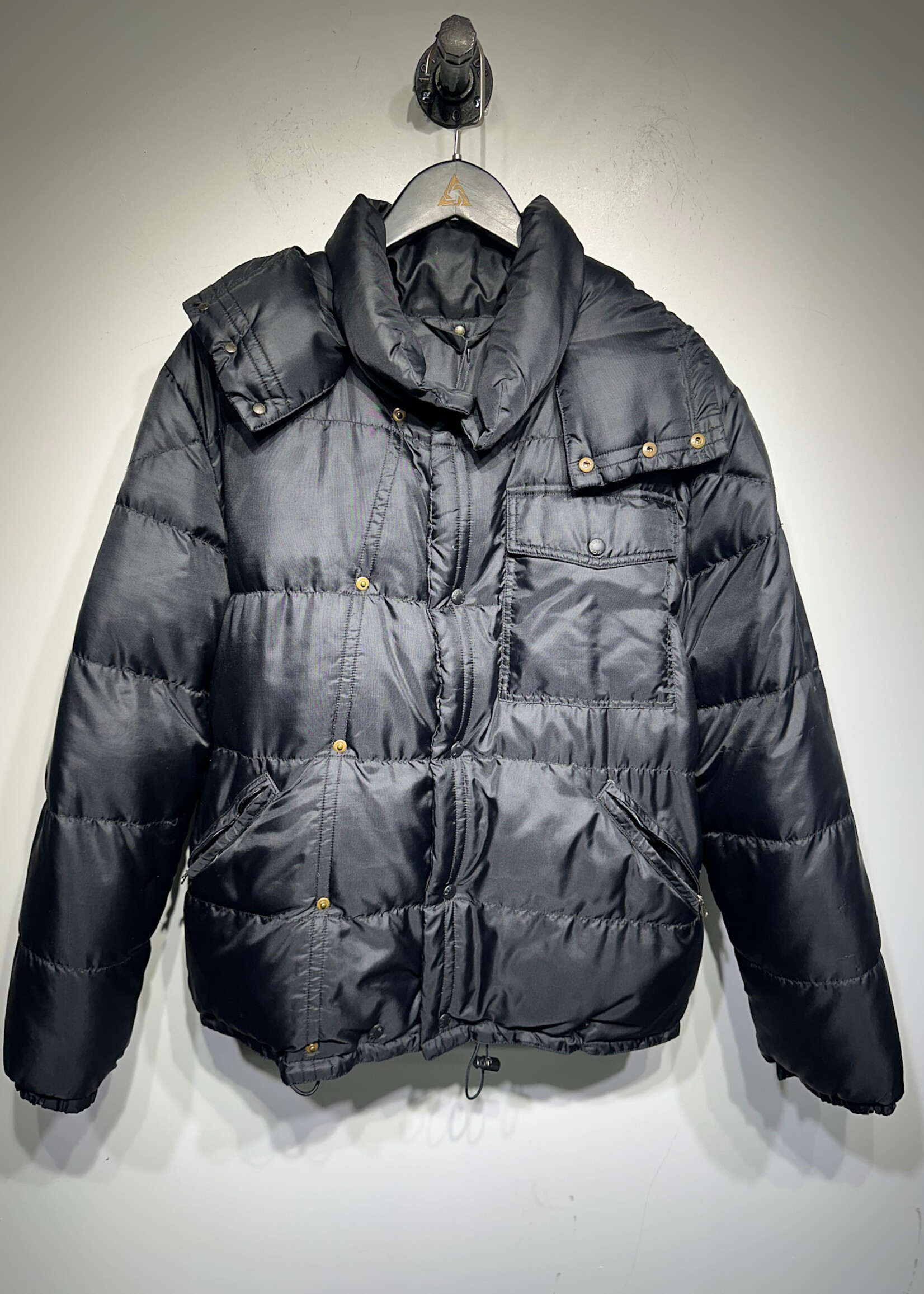 Moncler Black Hooded Puffer Masc L