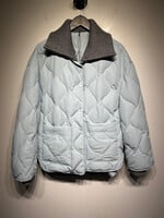 Self Who Blue/Grey Layered Heavy Coat M/L