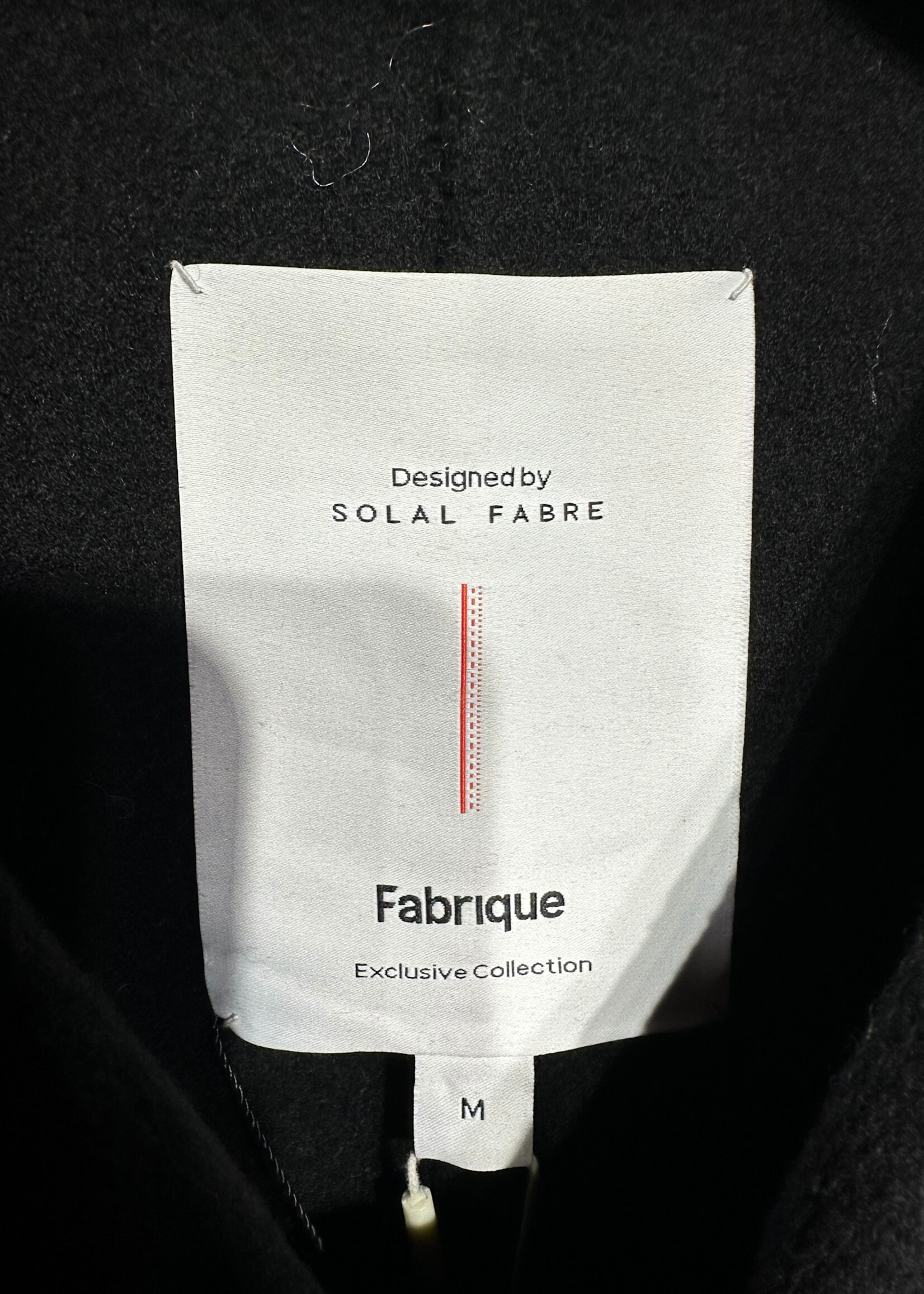 NWT Fabrique Black Long Coat M