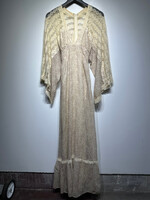 Gunne Sax Cream Lace Floral Dress S