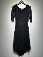 FREE PEOPLE BLACK LACE DRESS XS