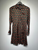 SCOTCH & SODA GREEN/ORANGE PATTERN DRESS XS