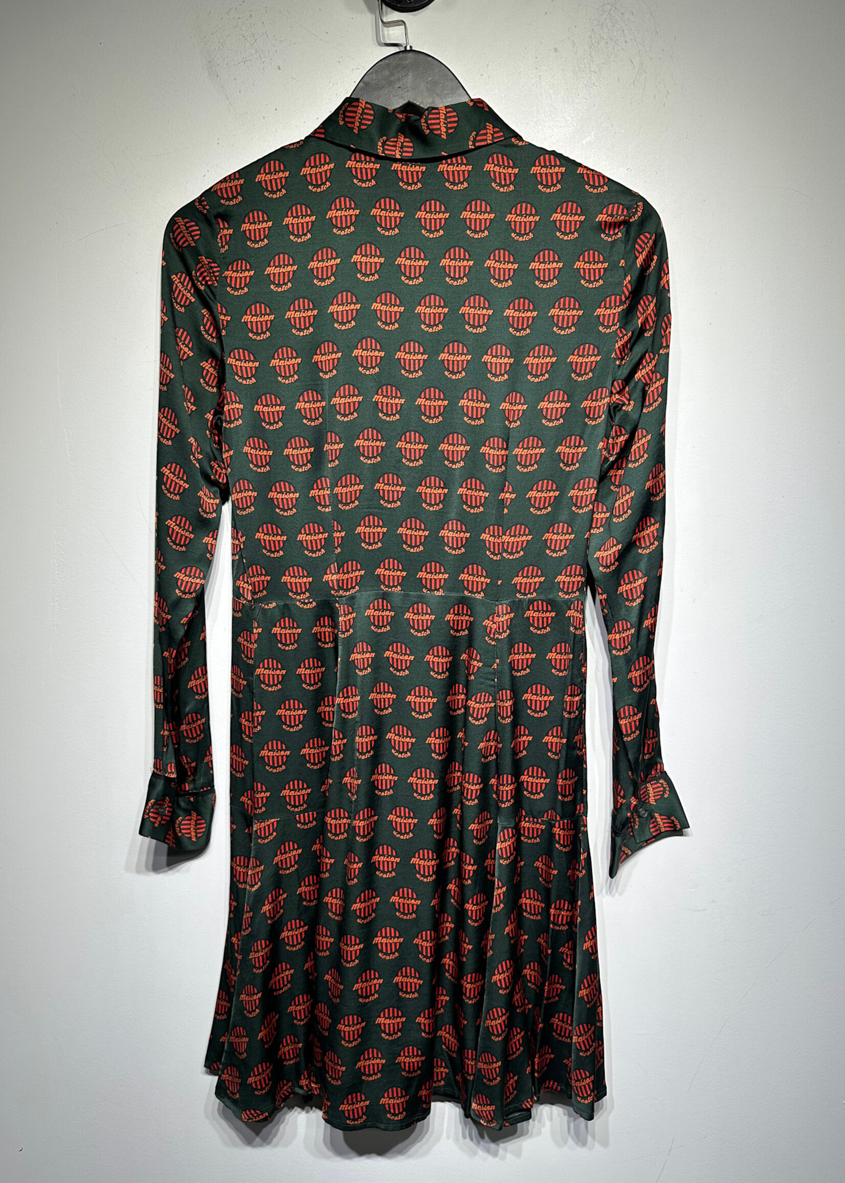SCOTCH & SODA GREEN/ORANGE PATTERN DRESS XS