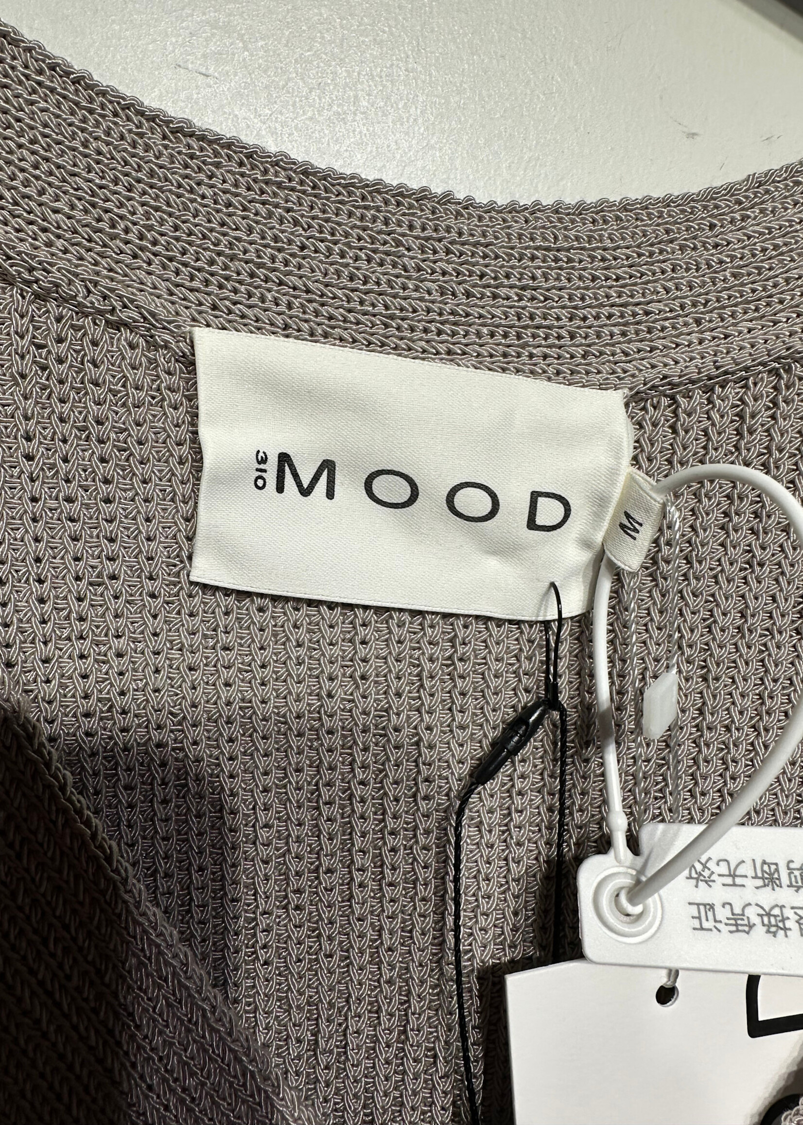 NWT 310 Mood Grey V Neck Heavy Knit Sweater M