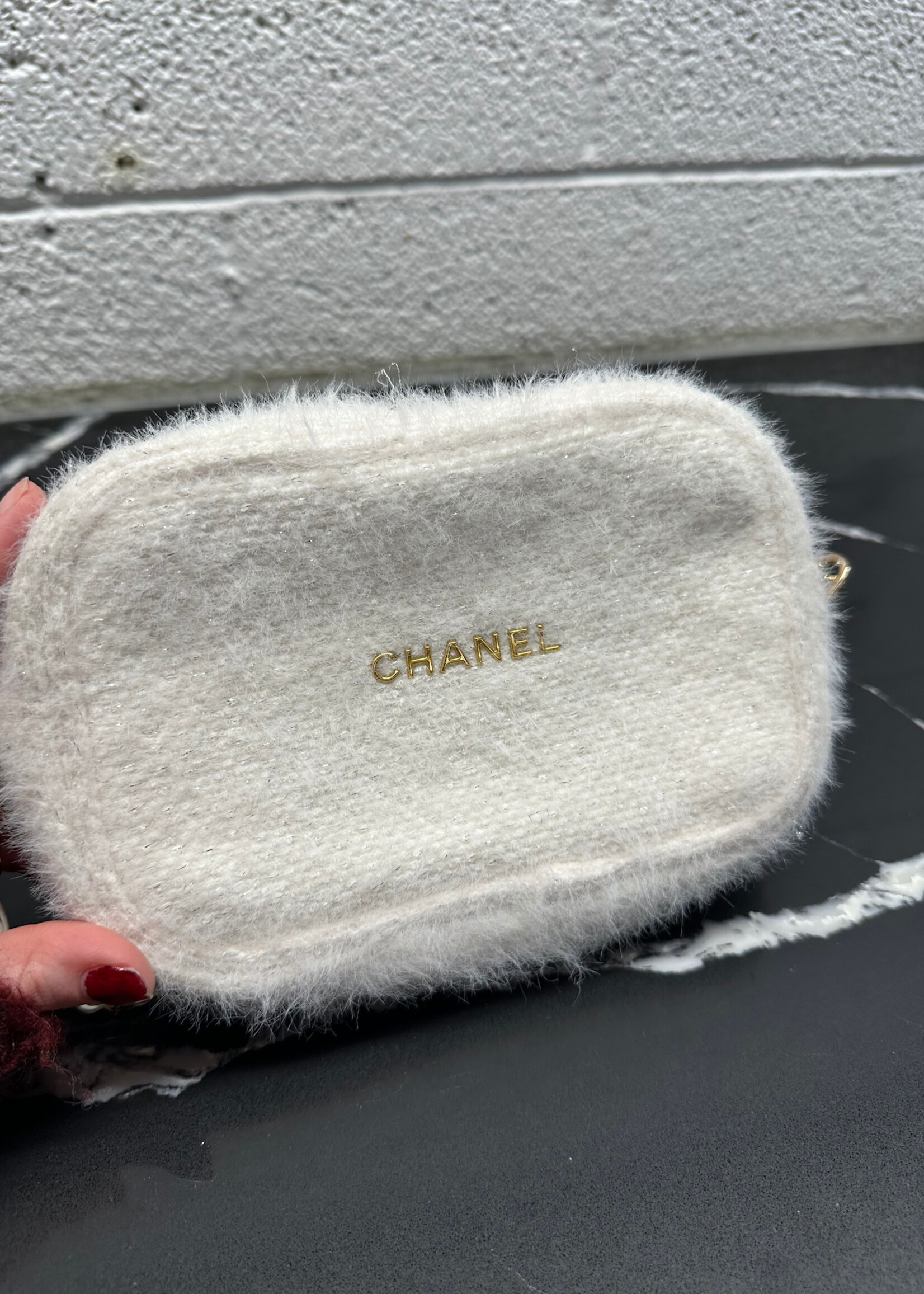 Chanel Beauty White Crossbody