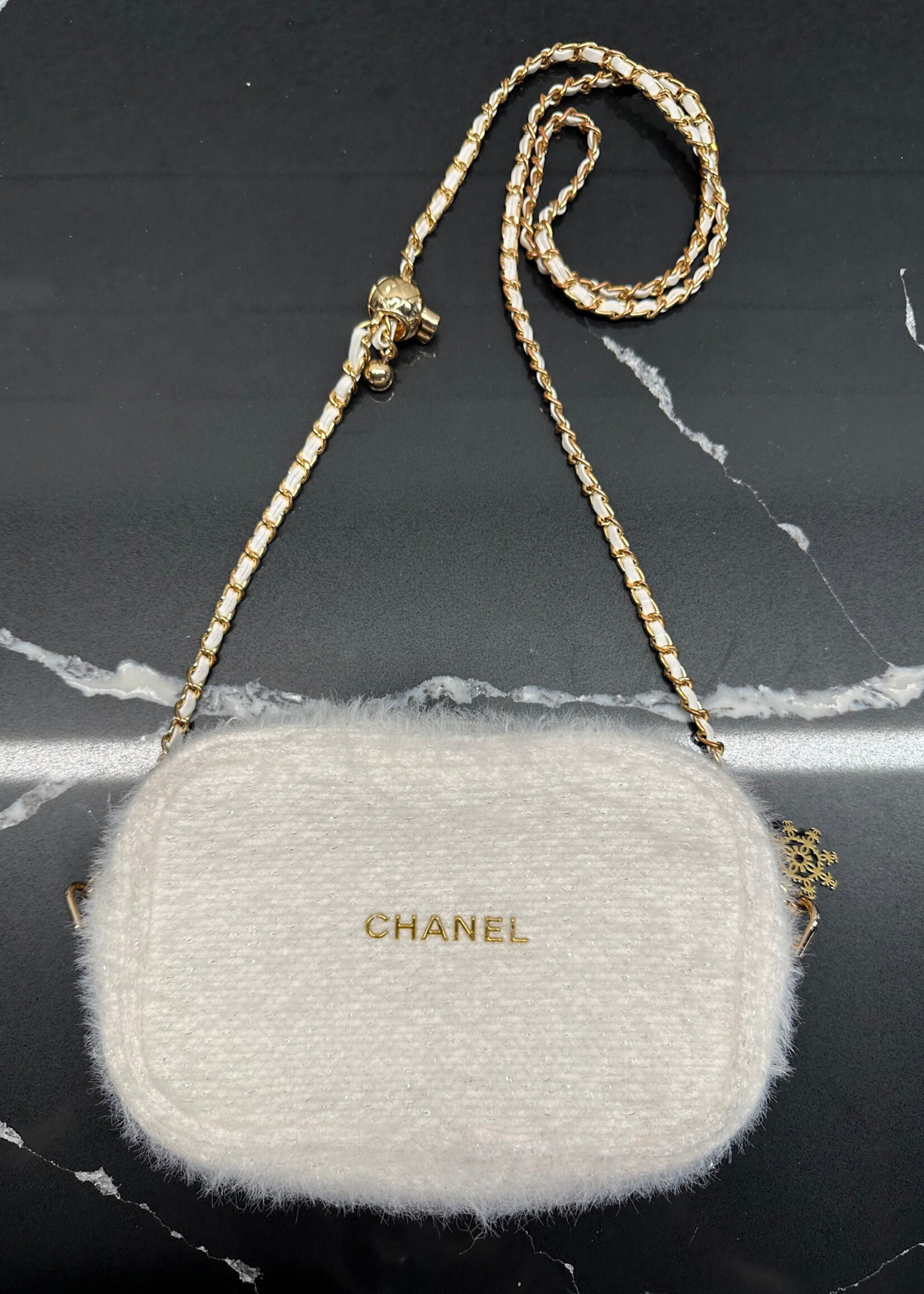 Chanel Beauty White Crossbody