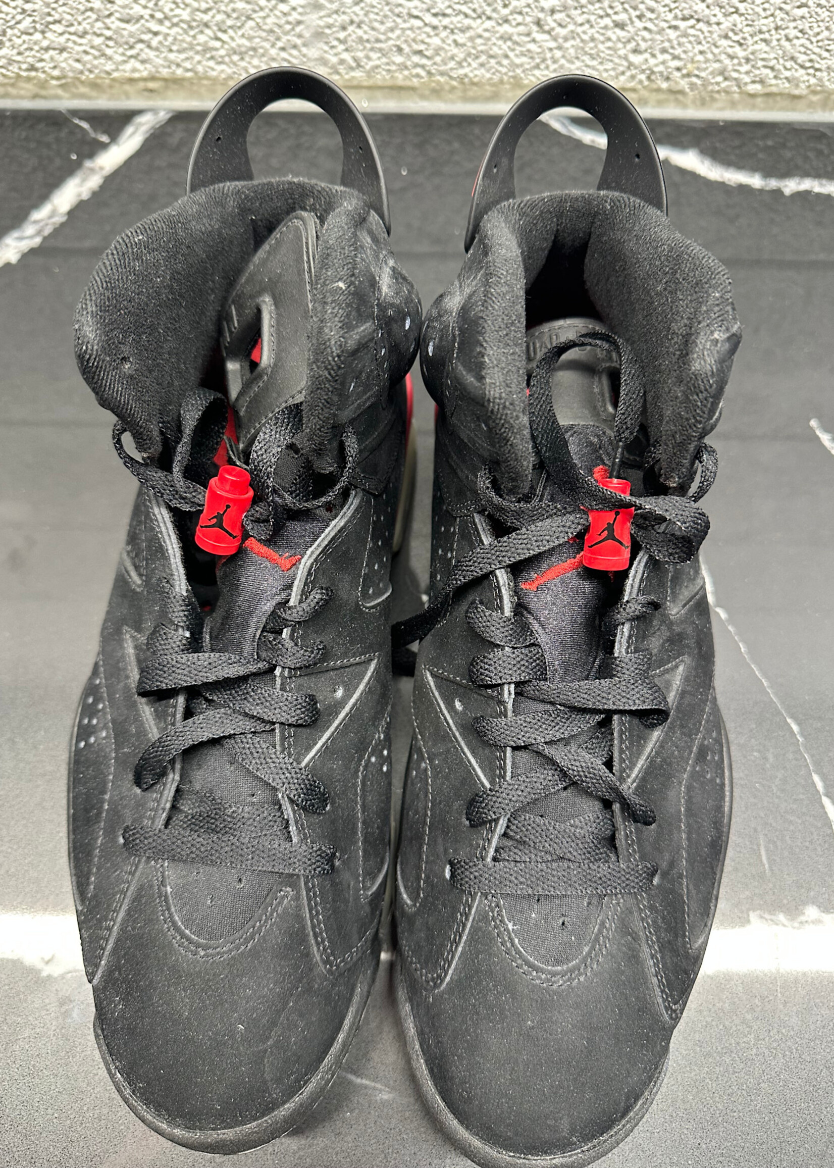 Jordan 6 Black Varsity Red Masc 10